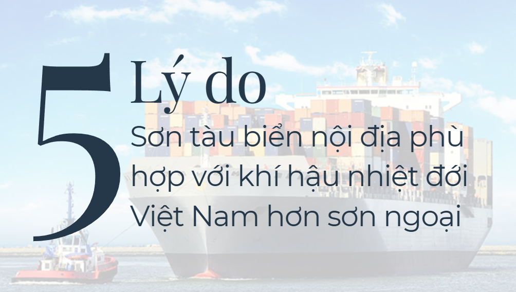 5 lý do vì sao sơn tàu biển nội địa phù hợp với khí hậu Việt Nam hơn sơn ngoại