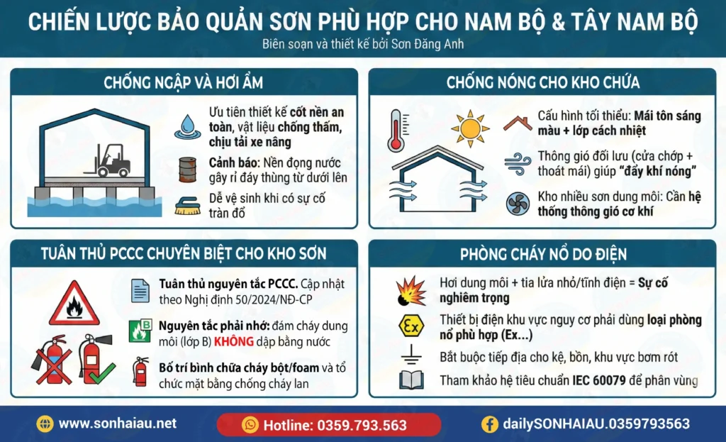 Hướng dẫn bảo quản sơn Hải Âu phù hợp cho Nam Bộ và Tây Nam Bộ