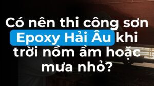 Có nên thi công sơn Epoxy Hải Âu khi trờ nồm ẩm hoặc mưa nhỏ? - Ảnh thumbnail.