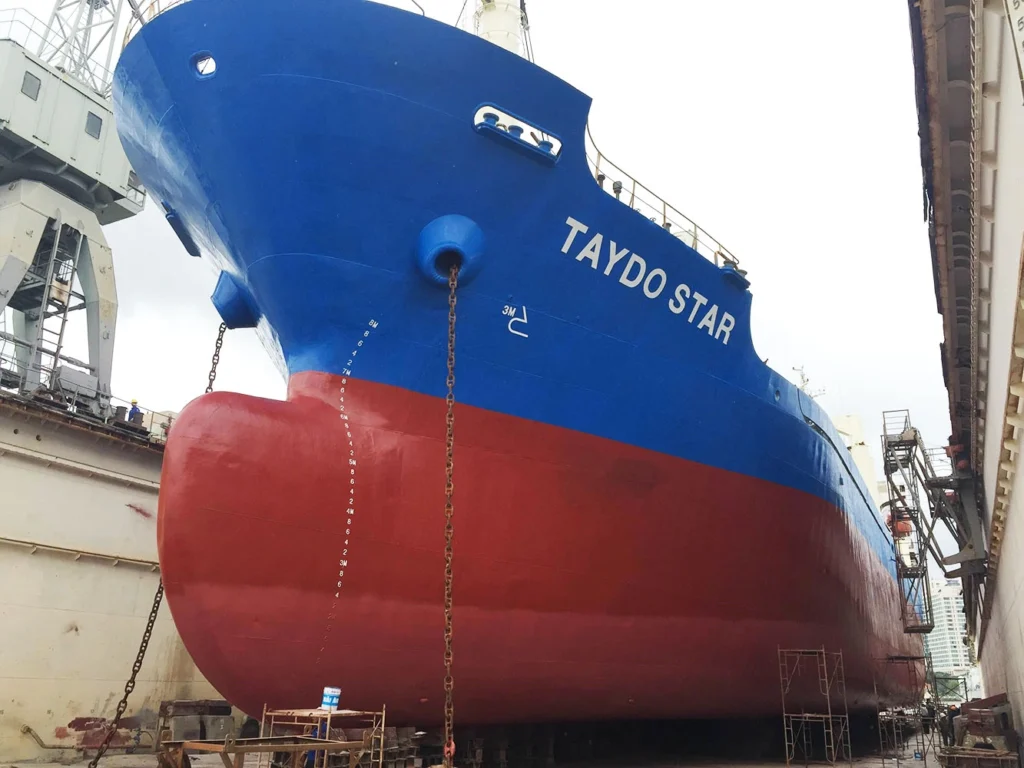 Tàu hàng Taydo Star sử dụng hệ sơn tàu biển Sơn Hải Âu