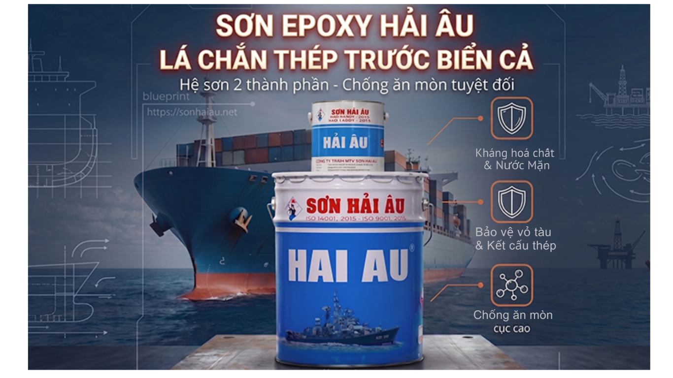 Sơn epoxy Hải Âu, đây là sản phẩm sơn công nghiệp tiêu biểu nhất của Hải Âu 2026