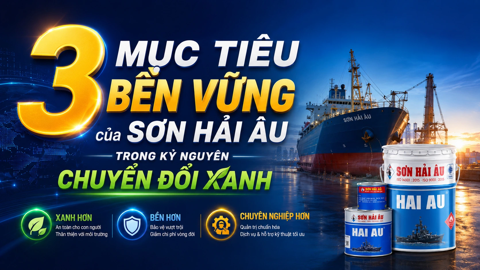 Thumbnail 3 mục tiêu bền vững của Sơn Hải Âu trong kỷ nguyên chuyển đổi xanh 2026