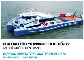Phà cao tốc Thriving tại Phú Quốc sử dụng sơn tàu biển Sơn Hải Âu