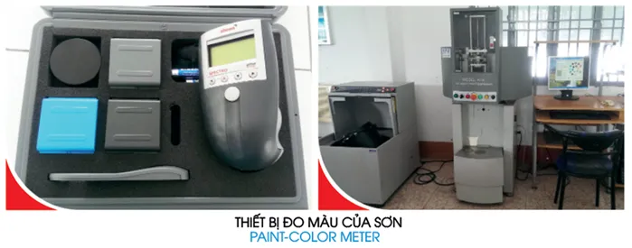 Thiết bị đo màu sơn công nghiệp tại phòng kiểm nghiệm Sơn Hải Âu