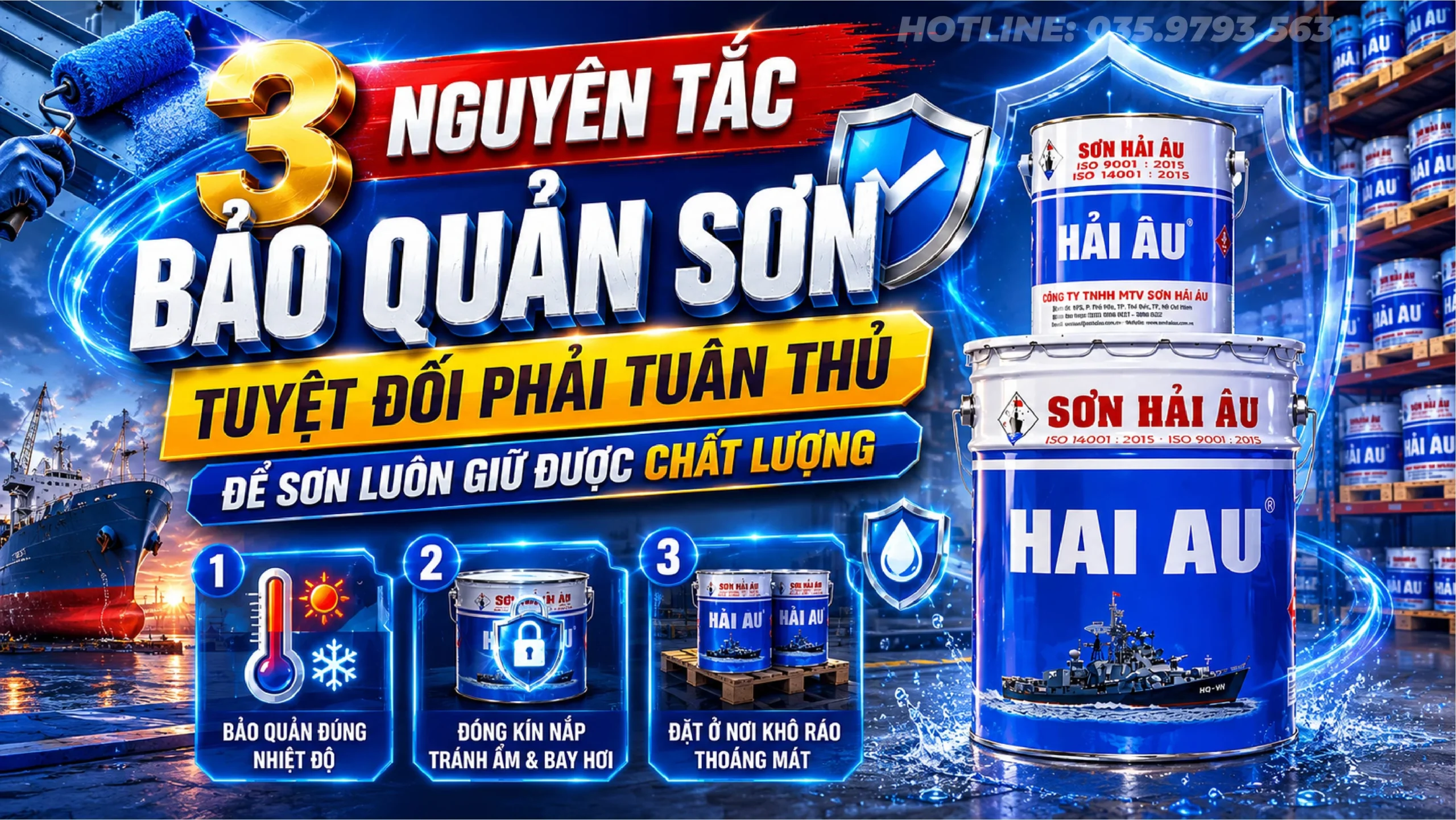 3 nguyên tắc bảo quản sơn tuyệt đối phải tuân thủ để sơn luôn giữ được chất lượng trước khi thi công