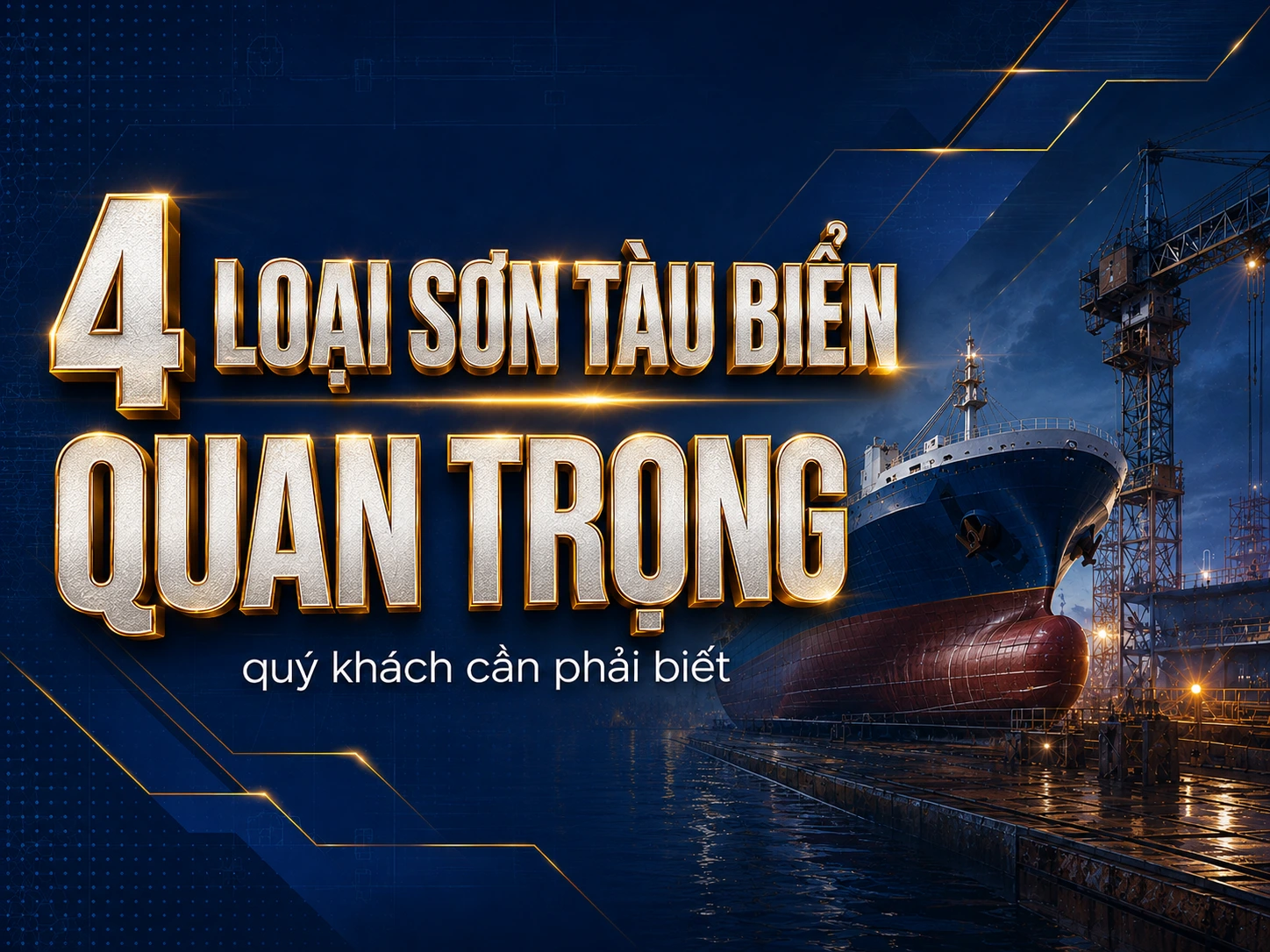 Vì sao sơn tàu biển không thể chỉ dùng một loại cho toàn phần của tàu. Ảnh thumbnail